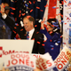 Democratic U.S. Senator-elect Doug Jones and wife Louise Jones greet supporters during his election night gathering at the Sheraton Hotel in Birmingham, Ala.. on Dec. 12, 2017. (Justin Sullivan/Getty Images)